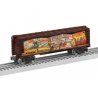 Steel Boxcar - 3-Rail - Ready to Run -- Angela Trotta Thomas Well-Stocked Shelves (brown car), O, Lionel 2538030