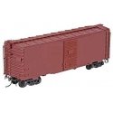 40` Pullman-Standard PS-1 Boxcar w/6` Youngstown Door Kit -- Undecorated, HO, Kadee Quality Products 4100