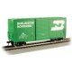 40′ Steel Hi-Cube, Sliding-Door Boxcar - Ready-to-Run -- Burlington Northern 281480 (Cascade Green, white Large Logo, Letterin