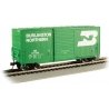 40′ Steel Hi-Cube, Sliding-Door Boxcar - Ready-to-Run -- Burlington Northern 281480 (Cascade Green, white Large Logo, Letterin