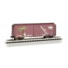 AAR 40′ Steel Boxcar - Ready to Run - Silver Series(R) -- Missouri Pacific Herb-1 (Boxcar Red, Herbie Safety Car), N, Bachmann