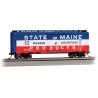 Pullman-Standard 40′ Steel Boxcar - Ready to Run - Silver Series(R) -- Bangor & Aroostook, HO, Bachmann Industries 17038