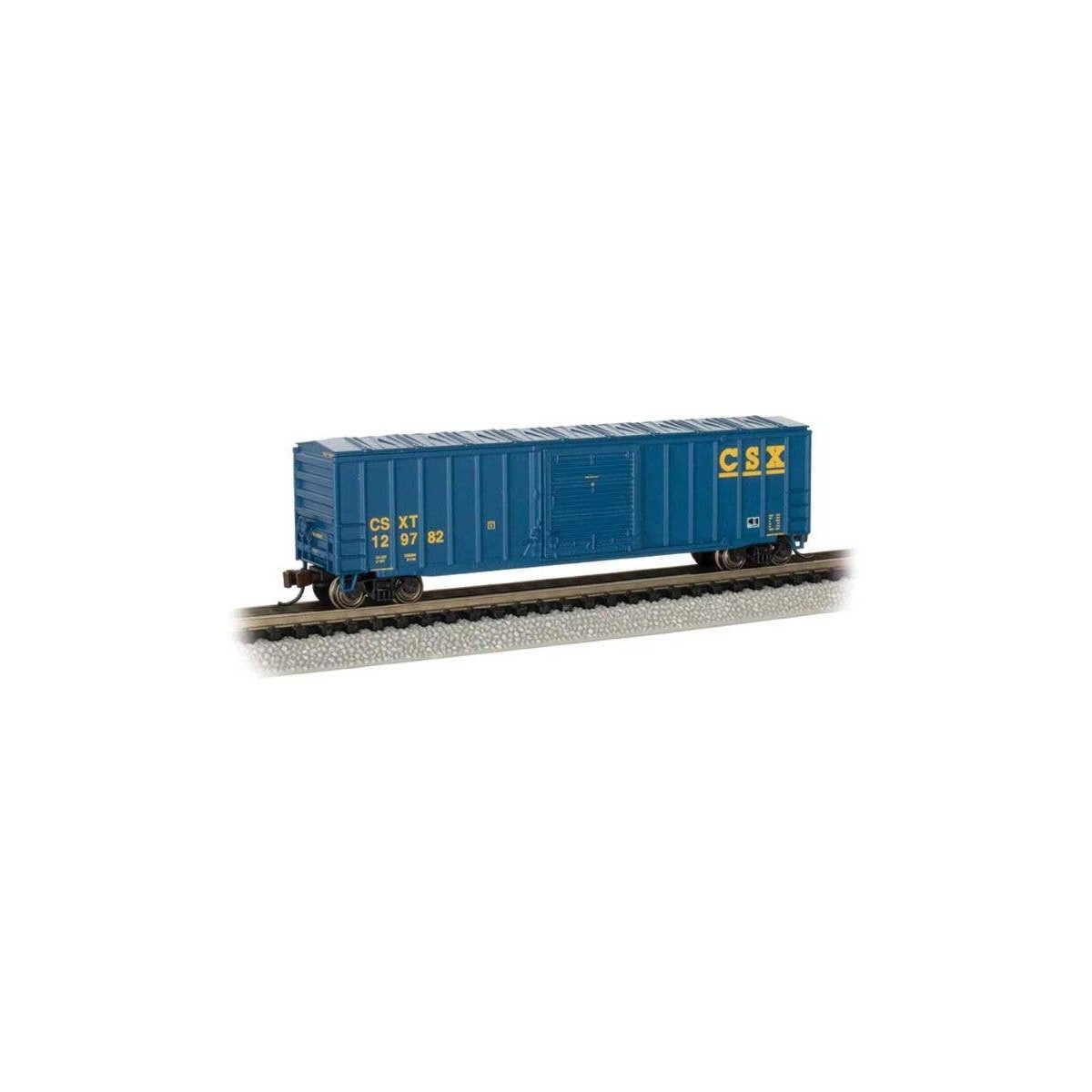 ACF 50`6` Outside-Braced Sliding-Door Boxcar - Ready to Run - Silver Series -- CSX, N, Bachmann Industries 19665
