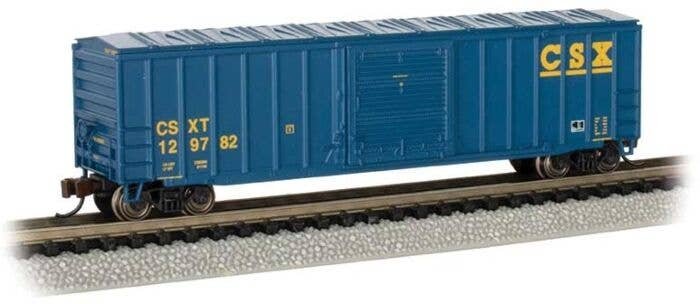 ACF 50`6` Outside-Braced Sliding-Door Boxcar - Ready to Run - Silver Series -- CSX, N, Bachmann Industries 19665