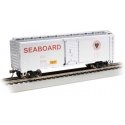 Pullman-Standard PS-1 40′ Steel Boxcar - Ready to Run - Silver Series(R) -- Seaboard Air Line 2525 (silver, red, Heart Logo, B