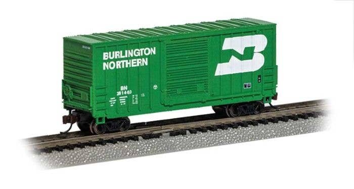 40′ Hi-Cube Boxcar - Ready to Run -- Burlington Northern 281460 (Cascade Green, white Large Logo), N, Bachmann Industries 1825