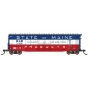 50′ PS-1 Single Door Boxcar w/Cushion Underframe - Ready to Run -- Bangor & Aroostook (State of Maine, red, white, blue), HO, 