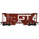 70-Ton 2-Bay Ballast Hopper with Side Chutes (Ballast Gates) - Ready to Run -- Grand Tr, HO, Bowser Manufacturing Co. 43669