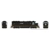 EMD GP40R - ESU LokSound and DCC -- Illinois Central 3108 (black, white, yellow frame stripe), HO, Rapido Trains Inc 40552