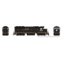 EMD GP40R - ESU LokSound and DCC -- Illinois Central 3115 (black, white, yellow frame stripe), HO, Rapido Trains Inc 40553