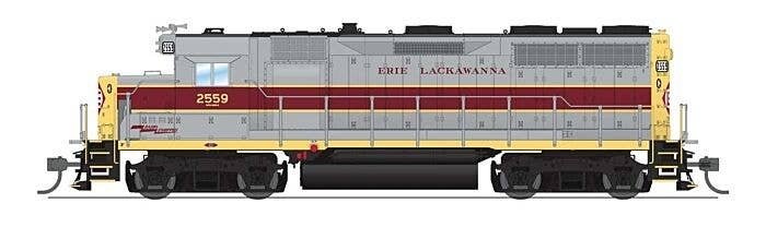 EMD GP35 Low Nose - Sound and DCC - Paragon4(TM) -- Erie-Lackawanna 2559 (gray, maroon, , HO, Broadway Limited Imports 8924