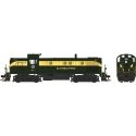 Alco RS3 Phase 2 - Standard DC -- Seaboard Air Line 1676 (green, yellow band, Heart Log, HO, Bowser Manufacturing Co. 25429