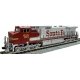 GE C44-9W - DCC -- BNSF Railway 615 (Ex-ATSF Patch Warbonnet silver, red Santa Fe Lettering), N, Kato USA Inc 1763515DCC