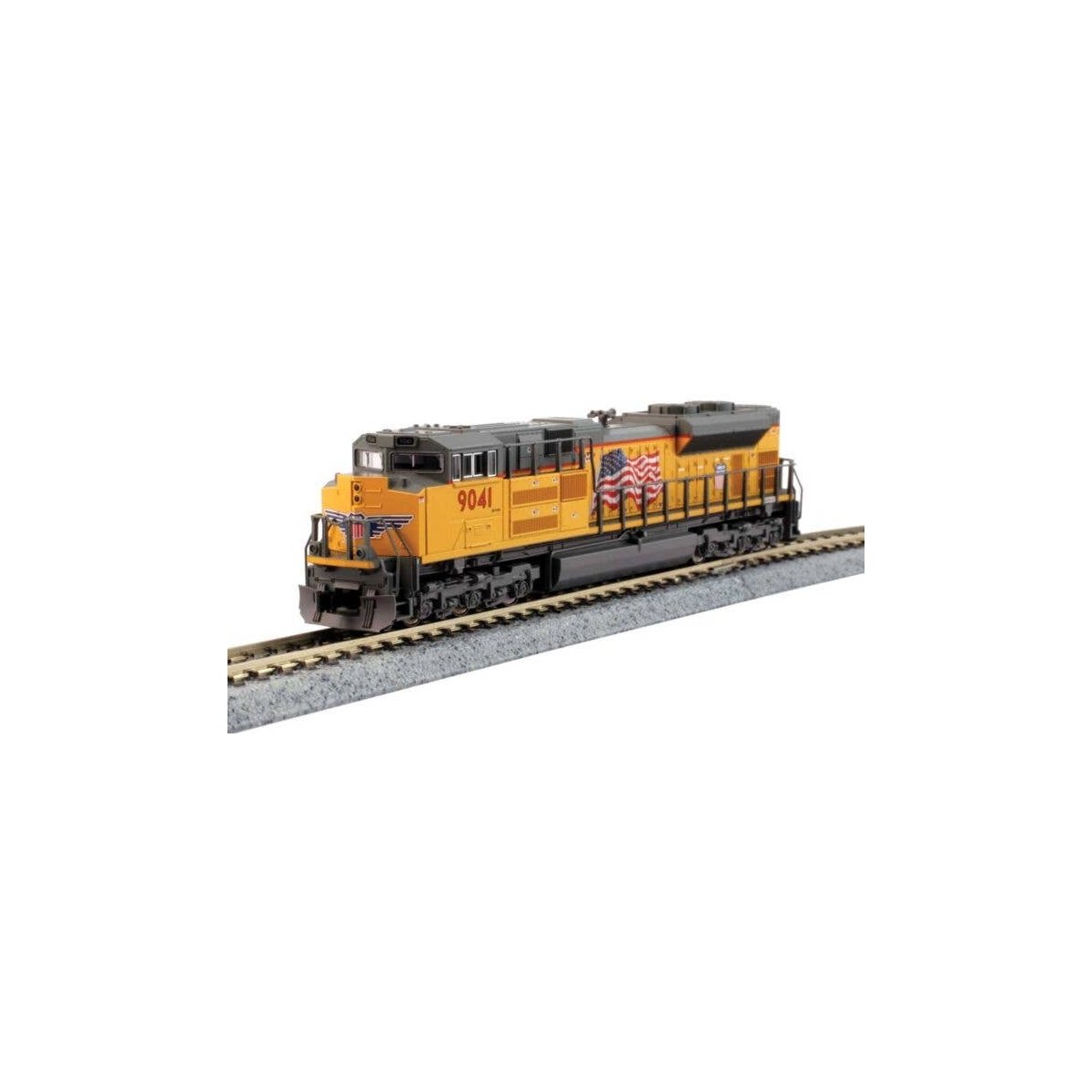EMD SD70ACe with Nose Headlight - DCC -- Union Pacific 8962 (Armour Yellow, gray, United States, N, Kato USA Inc 1768528DCC