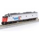 EMD E8A w/Single Headlight & Passenger Pilot - DCC -- Amtrak 298 (Phase I, silver, red, blue, b, N, Kato USA Inc 1765346DCC