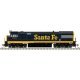 GE U28CG - Standard DC - Master(R) Silver -- Santa Fe 7902 (Bookends Scheme, blue, y, HO, Atlas Model Railroad Co. 10004603