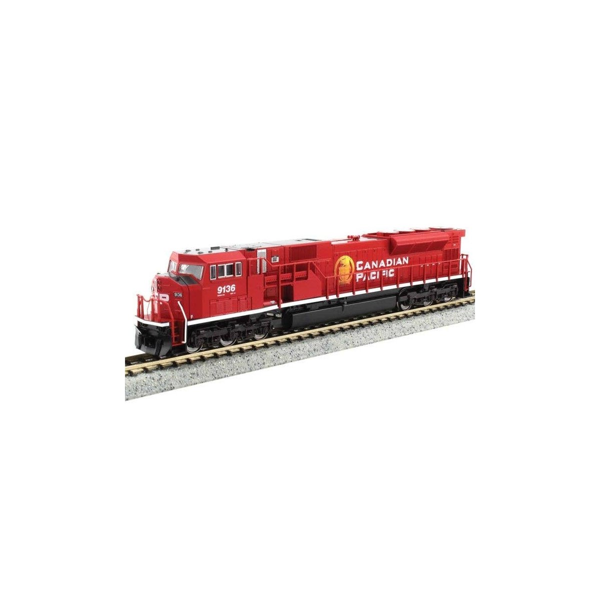 EMD SD90/43MAC - Standard DC -- Canadian Pacific 9136 (red, white, gold), N, Kato USA Inc 1765626