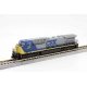 GE AC4400CW Low Numberboards - Standard DC -- CSX 111 (YN1, gray, blue, yellow), N, Kato USA Inc 1767044