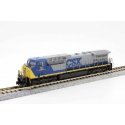 GE AC4400CW Low Numberboards - Standard DC -- CSX 111 (YN1, gray, blue, yellow), N, Kato USA Inc 1767044
