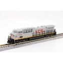GE AC4400CW Low Numberboards - Standard DC -- Kansas City Southern de Mexico 4555 (gray, red, yell, N, Kato USA Inc 1767046