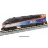 Motive Power Industries MP36PH - Standard DC -- Metra 424 (2020, gray, blue, orange, black roof), N, Kato USA Inc 1766124