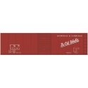 Railroad Decal Set -- Louisville & Nashville 40′ Steel Boxcar (Boxcar Red Car, Old Reliable Slogan, HO, Tichy Train Group 1023