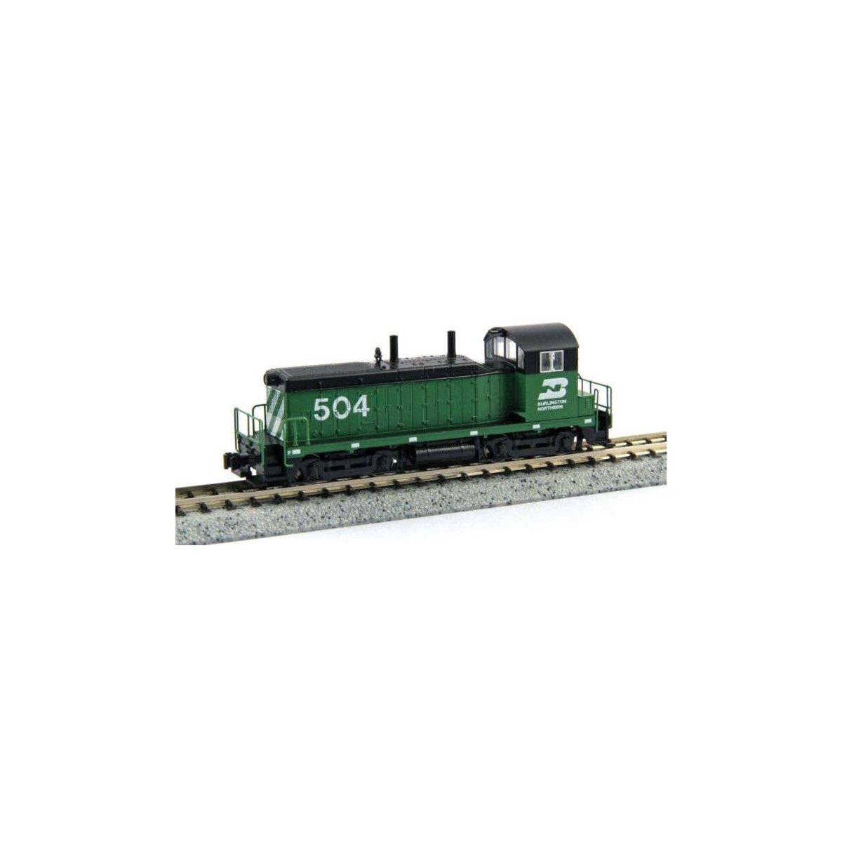 EMD NW2 - DCC -- Burlington Northern 534 (Cascade Green, black, white), N, Kato USA Inc 1764377DCC