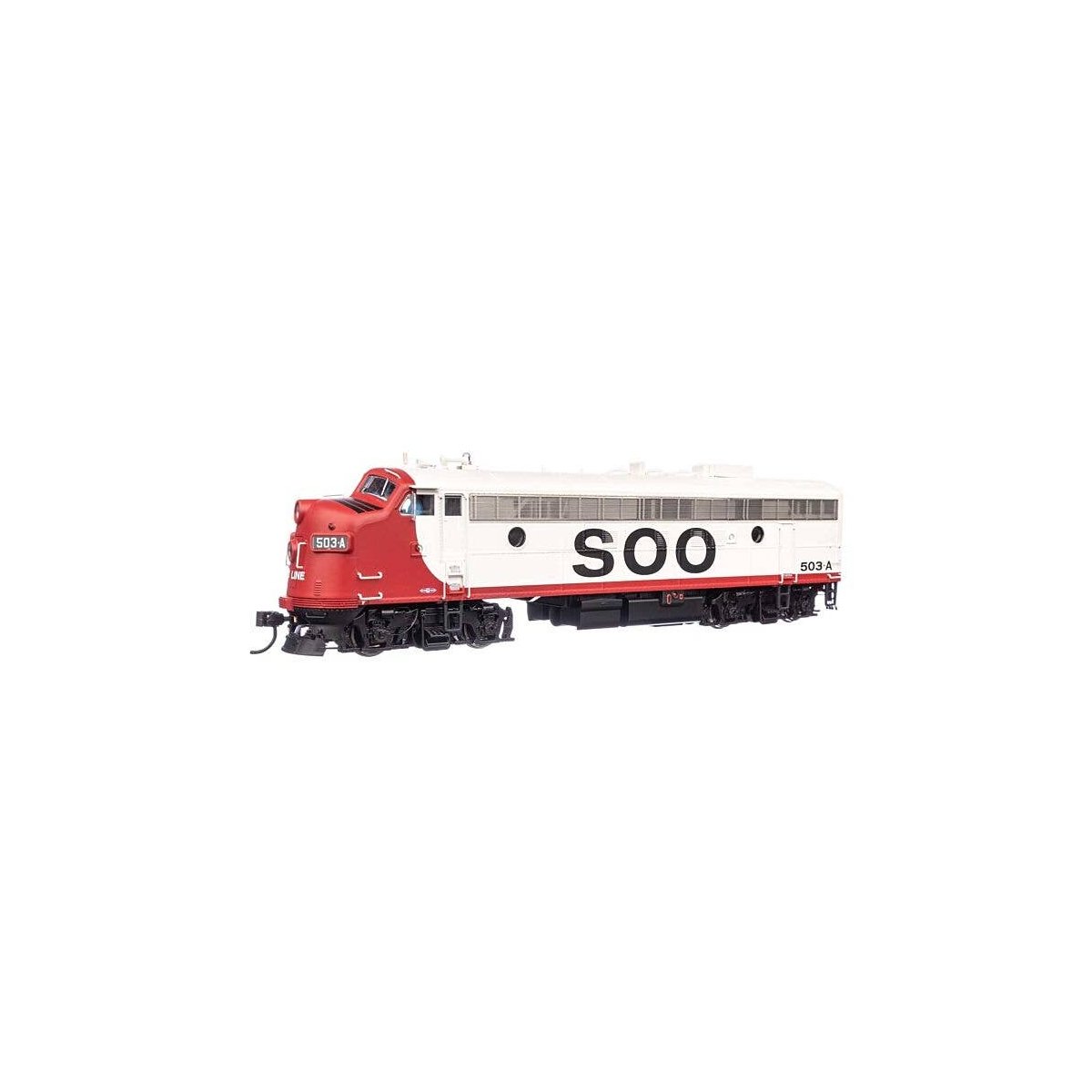 EMD FP7 LokSound 5 Sound & DCC -- Soo Line 503A (white, red, black), HO, WalthersProto 42557