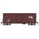 1938 AAR 10`6` Boxcar, 4-3-1 Improved Dreadnaught Ends - Ready to Run -- Missouri Pacific (Boxcar Red, white, Screaming Eagle Lo