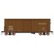 1938 AAR 10`6` Boxcar, 4-3-1 Improved Dreadnaught Ends - Ready to Run -- Reading (Boxcar Red), HO, Intermountain Railway Company