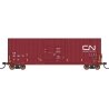 Gunderson 50′ Hi-Cube Plug-Door Boxcar Modern Ends - Ready to Run - Value Line -- Canadian National 405899 (Boxcar Red, white,
