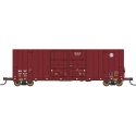 Gunderson 50′ Hi-Cube Double-Plug-Door Boxcar Modern Ends - Ready to Run -- BNSF Railway 727704 (Boxcar Red, Circle/Cross Logo