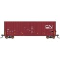 Gunderson 50′ Hi-Cube Plug-Door Boxcar Modern Ends - Ready to Run - Value Line -- Canadian National 405899 (Boxcar Red, white,