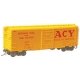 Pullman-Standard PS-1 40` Boxcar, 7` Door - Ready to Run -- Akron, Canton & Youngstown 3454 (yellow, red), HO, Kadee Quality Pro