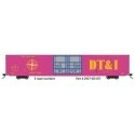 Thrall 86′ Hi-Cube Double-Door Auto Parts Boxcar - Ready to Run -- Detroit, Toledo & Ironton 26814 (magenta, yellow Billboard 