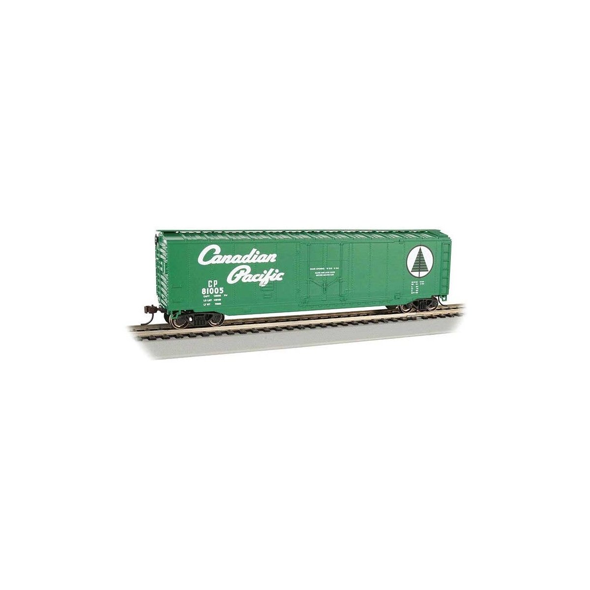 50′ Plug-Door Boxcar - Ready to Run - Silver Series(R) -- Canadian Pacific, HO, Bachmann Industries 18034