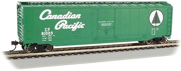 50′ Plug-Door Boxcar - Ready to Run - Silver Series(R) -- Canadian Pacific, HO, Bachmann Industries 18034
