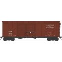 X31 B2 Double-Door Round Flush Roof Boxcar - Ready to Run -- Norfolk & Western 49210 (Blt. 12-36 Repack 3-47, Boxcar Red), HO, B