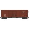 X31 B2 Double-Door Round Flush Roof Boxcar - Ready to Run -- Norfolk & Western 49210 (Blt. 12-36 Repack 3-47, Boxcar Red), HO, B