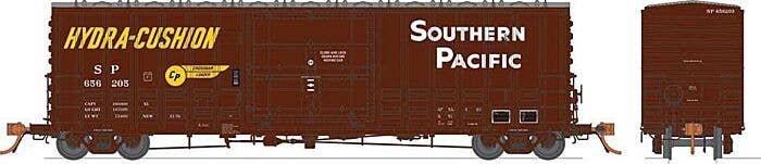 Class B-100-40 Plug-Door Boxcar - Ready to Run -- Southern Pacific (Random from Set 2 As-Delivered, Boxcar Red, Yellow Hydr, N,