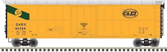 GARX Insulated 50′ Boxcar (Reefer) - Ready to Run - Master(R) -- Chicago & Eastern Illinois 50351 (yellow, black), HO, Atlas M