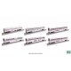 Amtrak Baggage Car & 5 Superliner I Car Set - Ready to Run -- Amtrak Superliner I Phase III 6 Car, N, Kato USA Inc 1063531