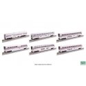 Amtrak Baggage Car & 5 Superliner I Car Set - Ready to Run -- Amtrak Superliner I Phase III 6 Car, N, Kato USA Inc 1063531