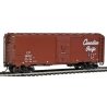 Modified AAR 40′ Boxcar w/4-4 Improved Drednaught End - Ready to Run -- Canadian Pacific (Boxcar Red, white Script Lettering),