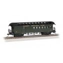 Old Time Wood Combine with Round-End Clerestory Roof - Ready to Run -- East Broad Top (green, HO, Bachmann Industries 15208