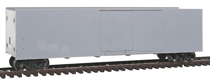 50′ Plug-Door Boxcar - Ready to Run - Master(R) -- Undecorated, HO, Atlas Model Railroad Co. 20001363