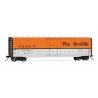 50′ Plug-Door Boxcar No Roofwalk - Ready to Run -- Denver & Rio Grande Western 60953 (Aspen Gold, silver, black Flying Grande,