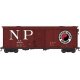 40′ Single-Door Boxcar w/Roof Hatches - Ready to Run -- Northern Pacific 49028 (Blt. 3-41, Boxcar Red, white, red, black, Larg