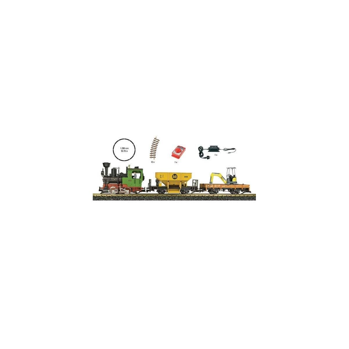Work Train Starter Set -- With Steam & Sound 120V, G, LGB 72403