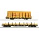 2 piece set: Electric locomotive 1756 with container carrier wagon, Strukton Rail, HO, Roco 7500117